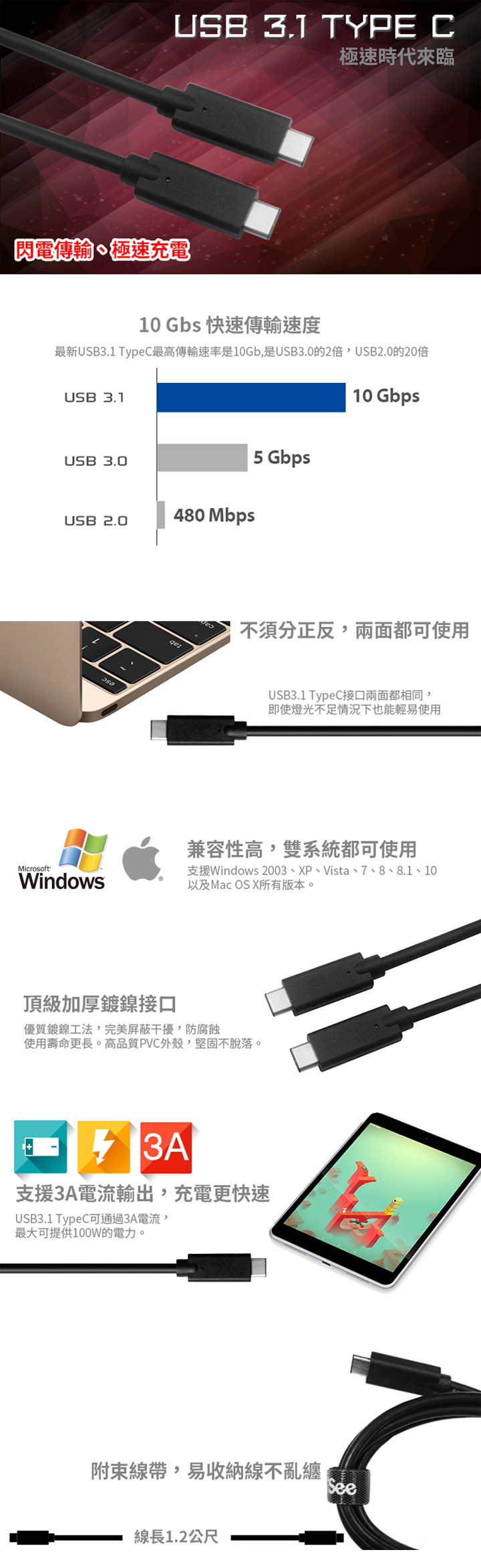 iSee IS-CC31 USB Type-C TO Type-C 傳輸線 | 摩曼星創手機現場快速維修中心