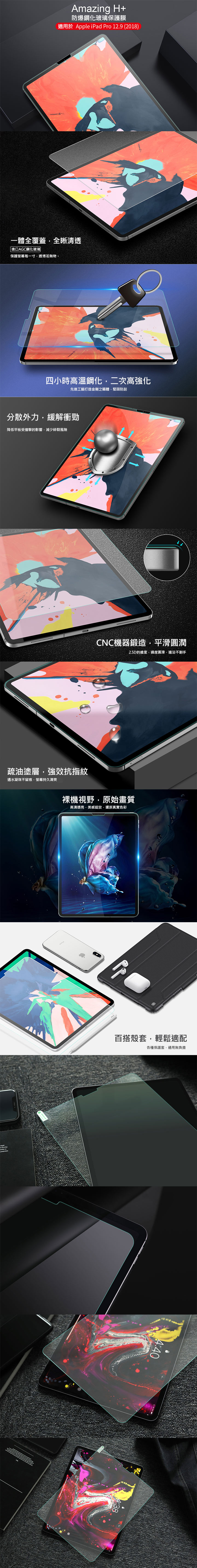 NILLKIN Apple iPad Pro 12.9 Amazing H+ 防爆鋼化玻璃
