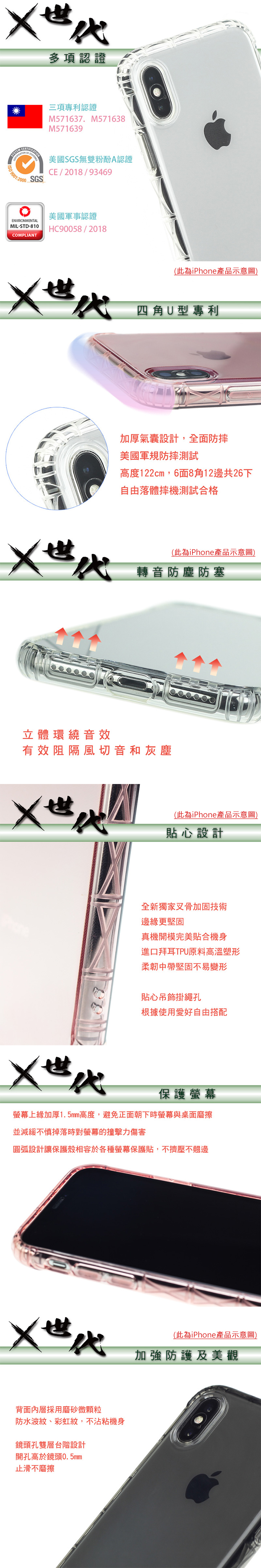 X 世代 Apple iPhone 8/7 軍規防摔殼