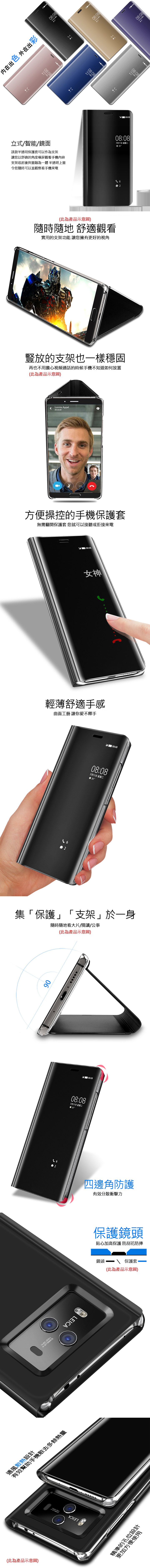 QinD HUAWEI Nova 3e/P20 Lite 透視皮套