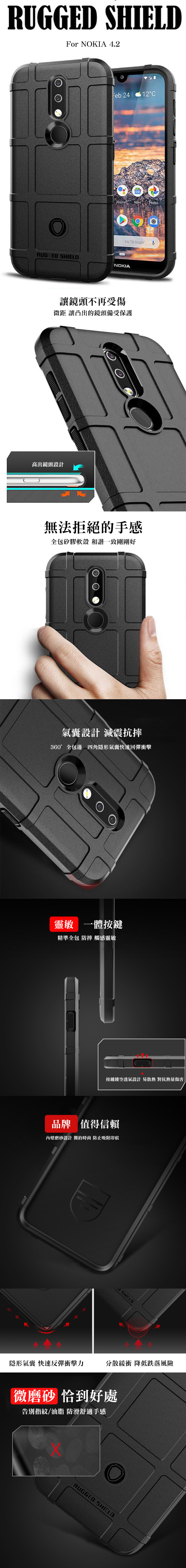QinD NOKIA 4.2 戰術護盾保護套