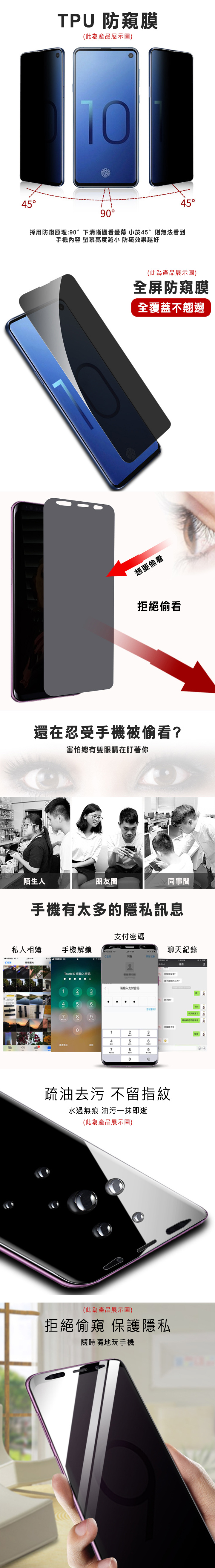 QinD SAMSUNG Galaxy S10e TPU 防窺膜